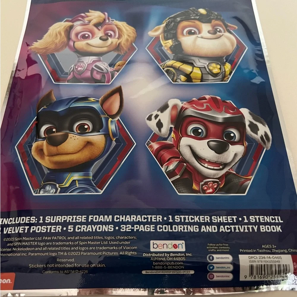 Bendon Paw Patrol Grab & Go Play Pack